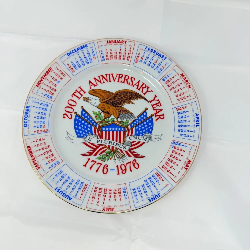1976 Bicentennial Commemorative Plate Eagle American 200th Anniversary 1776 1976